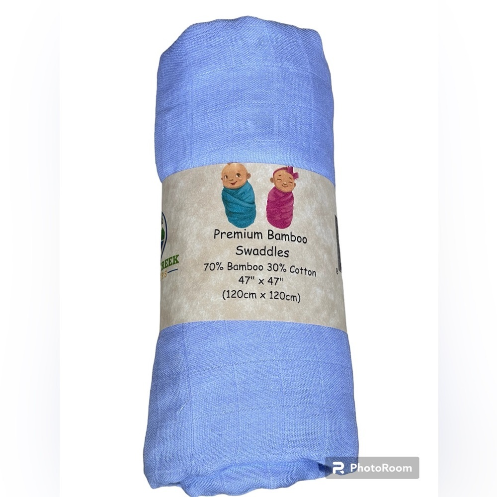 Swaddling Blanket for Newborn Baby Soft 70% Bamboo 30% Cotton Lavendar‎